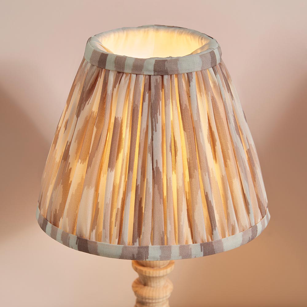 Natural Ash Bibury & Ikat 20cm Neutral shade - Comet Lighting