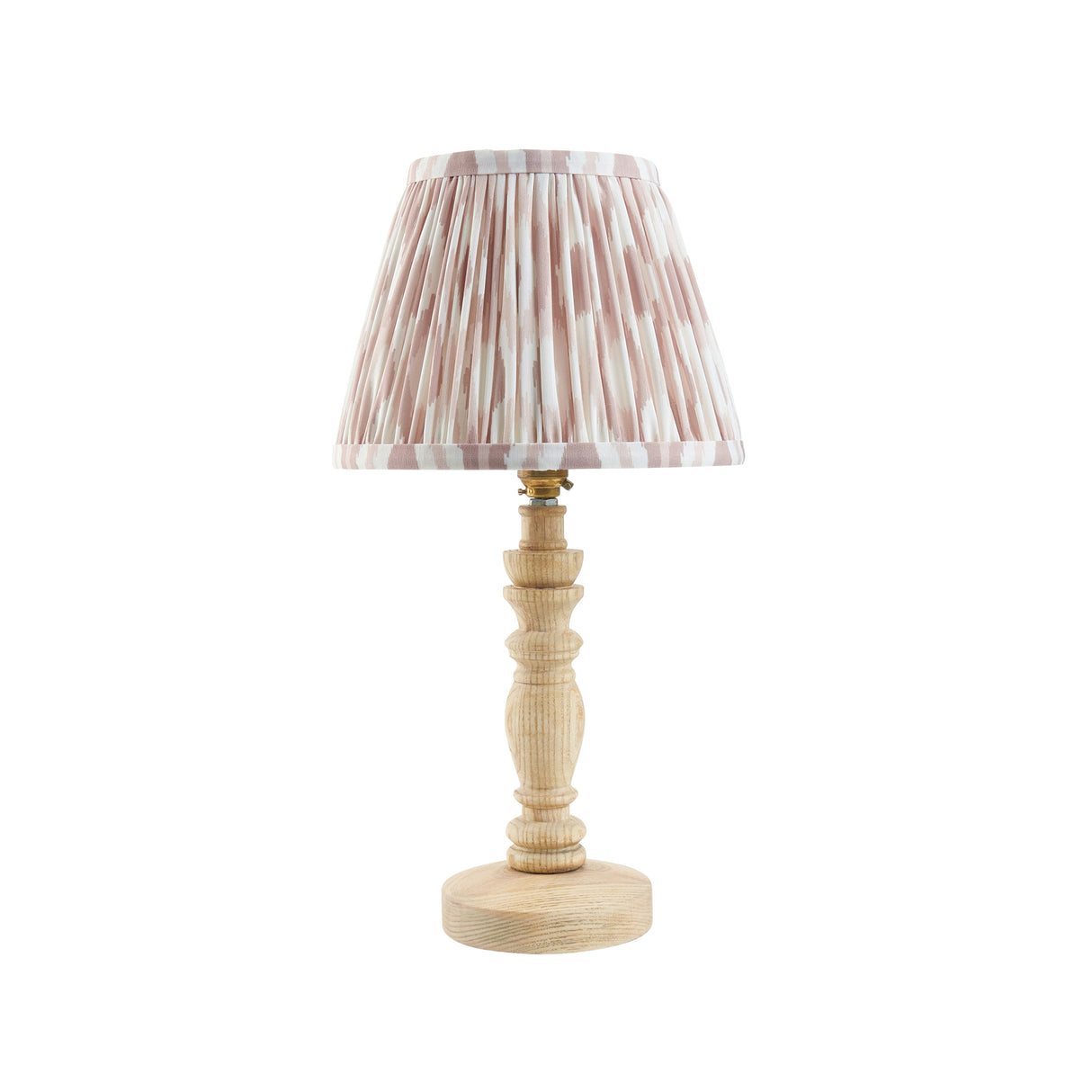 Natural Ash Bibury & Ikat 20cm Neutral shade - Comet Lighting