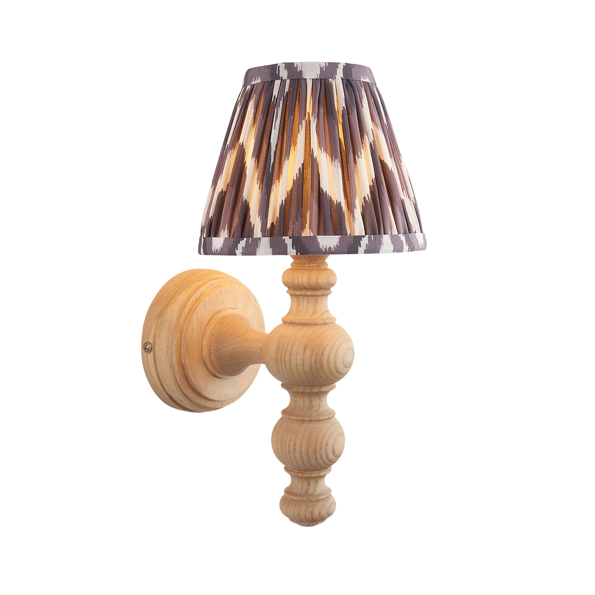 Bibury & Zigzag 16cm Pearl grey shade - Comet Lighting