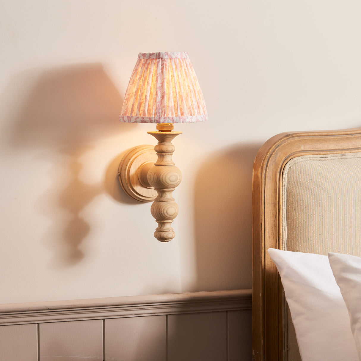 Bibury & Leaf 16cm Peachy keen shade - Comet Lighting