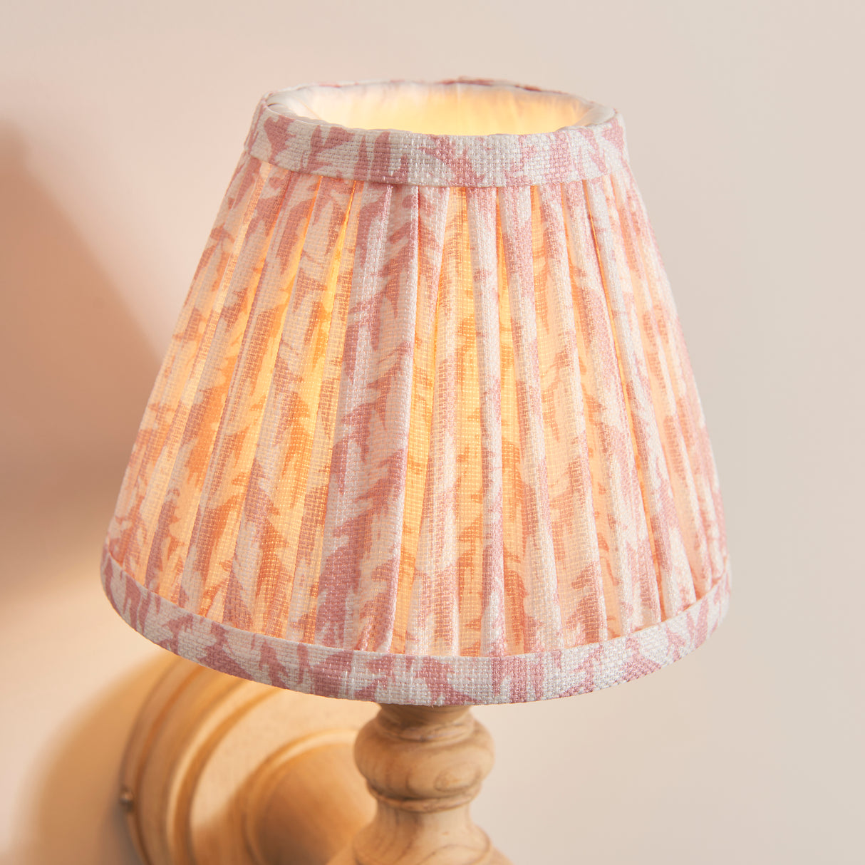 Bibury & Leaf 16cm Peachy keen shade - Comet Lighting