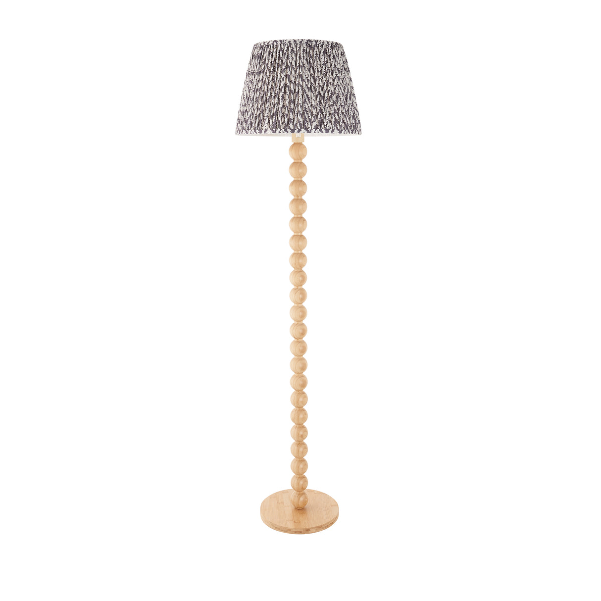 Cane & Leaf 40cm Pearl grey shade - Comet Lighting