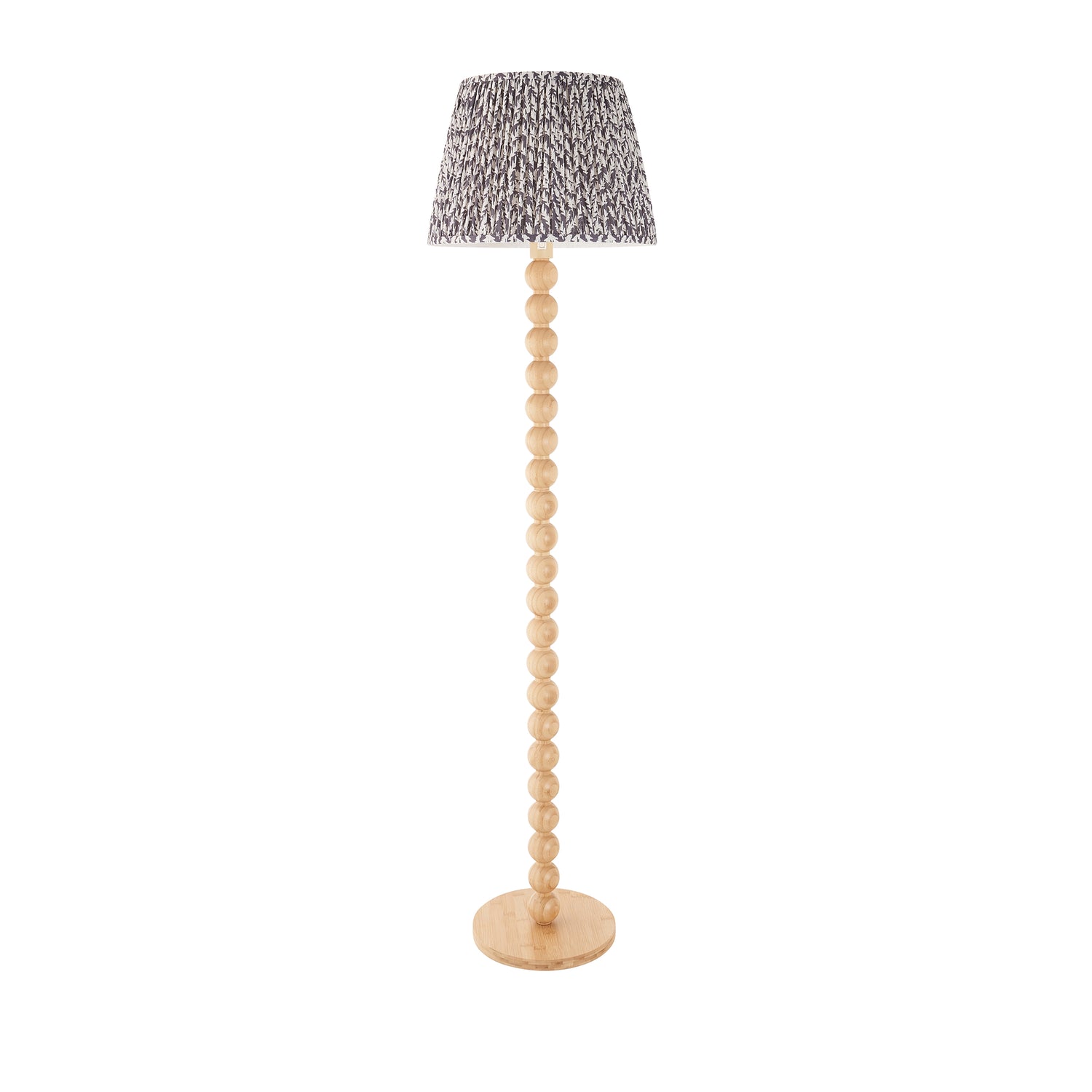 Cane & Leaf 40cm Pearl grey shade - Comet Lighting