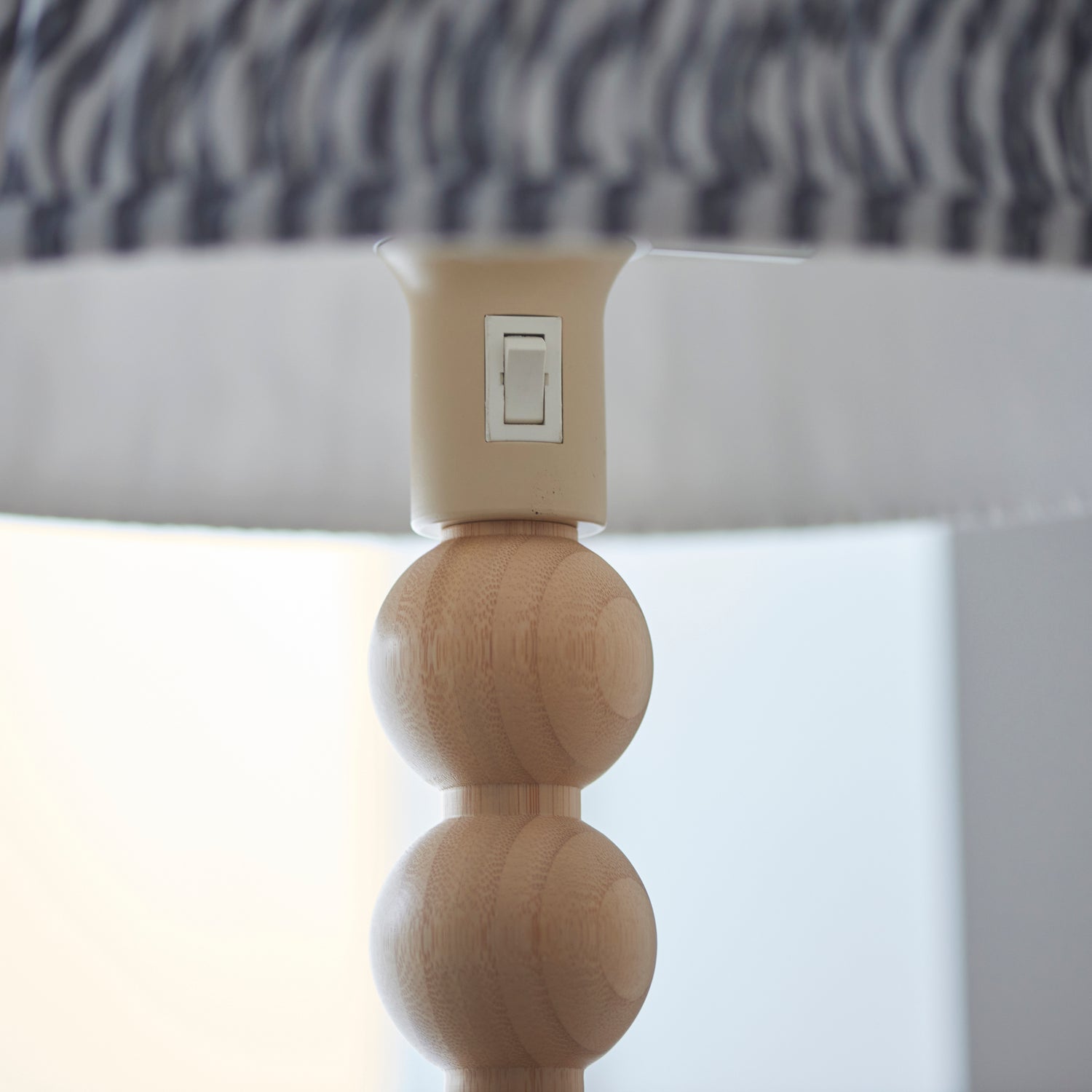 Cane & Ripple 40cm Pearl grey shade - Comet Lighting