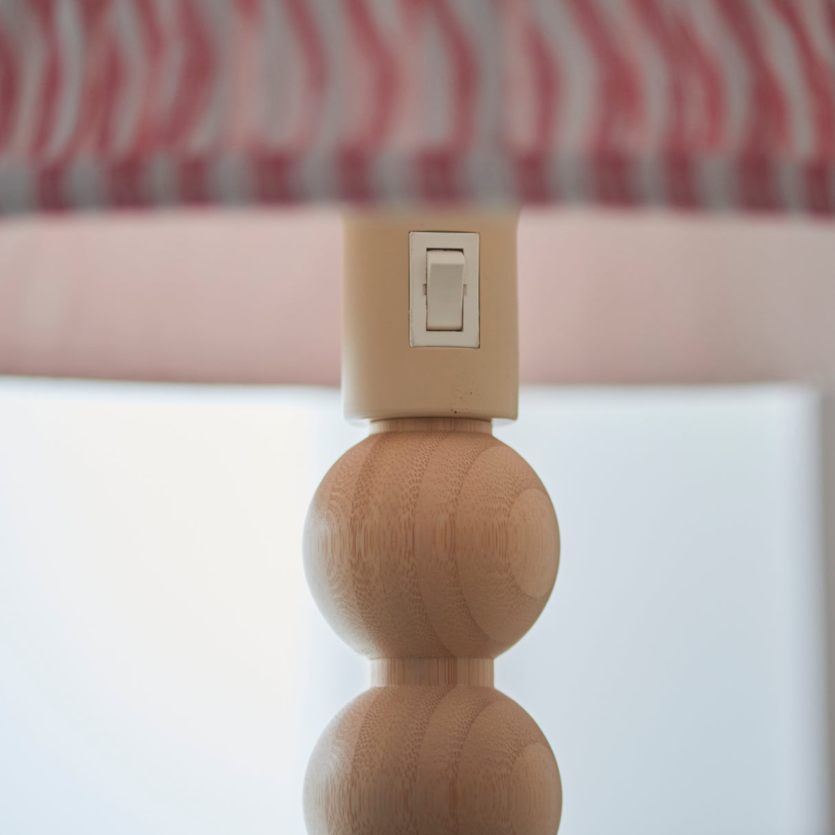 Cane & Ripple 40cm Coral pink shade - Comet Lighting