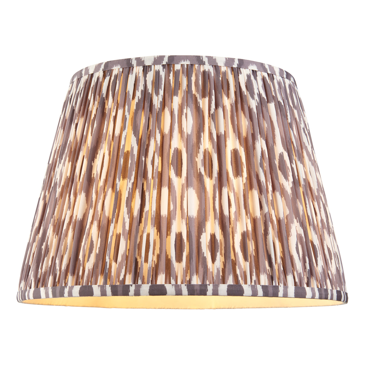 Cane & Ikat 40cm Pearl grey shade - Comet Lighting