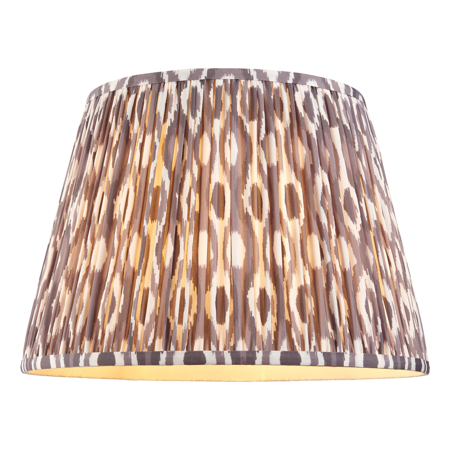 Cane & Ikat 40cm Pearl grey shade - Comet Lighting