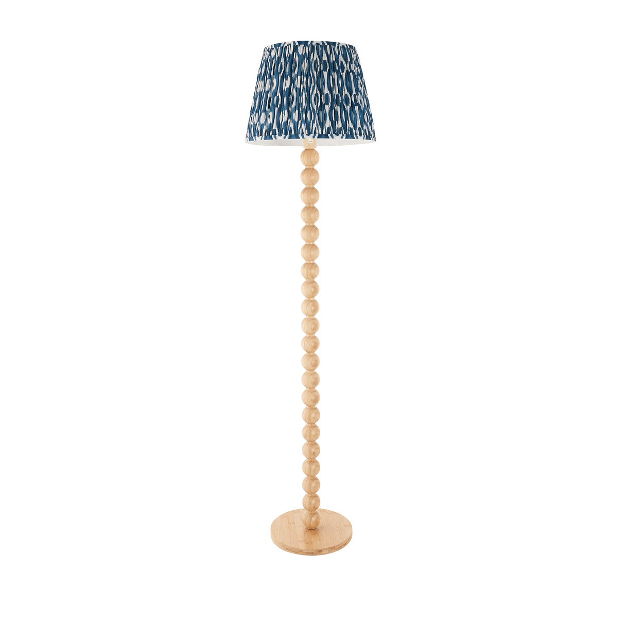 Cane & Ikat 40cm Marlin blue shade - Comet Lighting