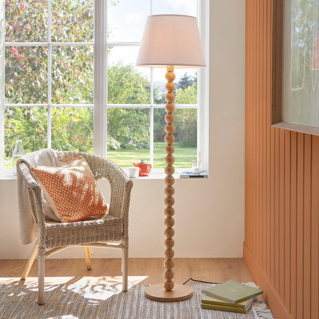 Cane & Ivy 40cm Vintage white shade - Comet Lighting