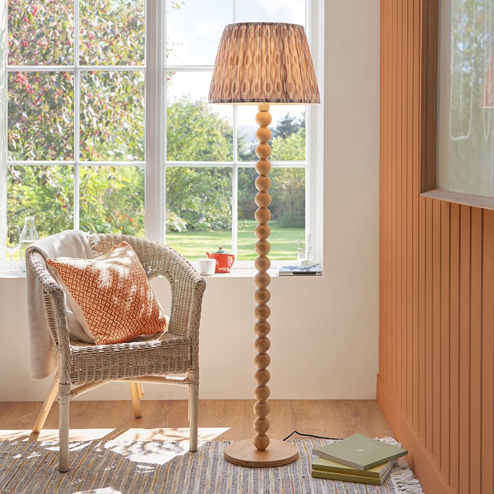 Cane & Ikat 40cm Neutral shade - Comet Lighting