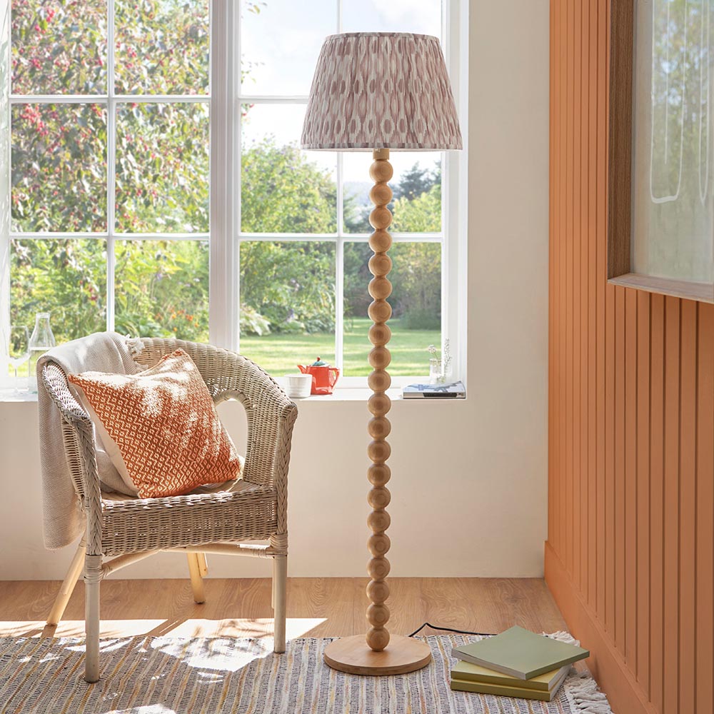 Cane & Ikat 40cm Neutral shade - Comet Lighting