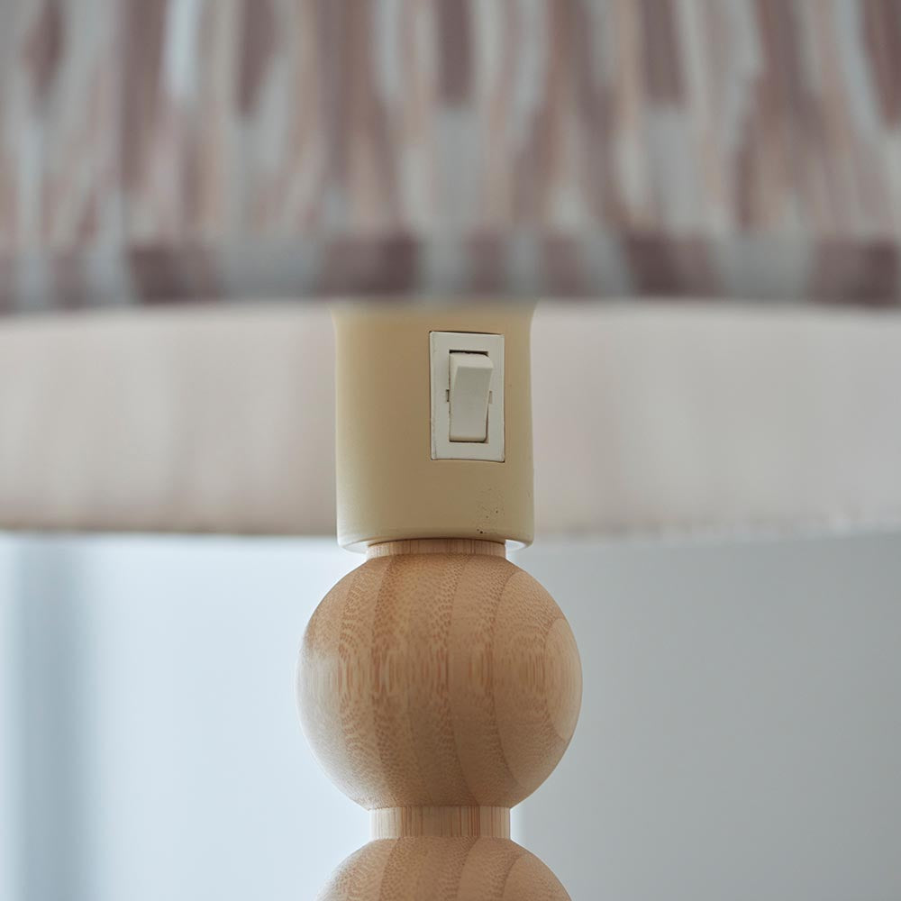 Cane & Ikat 40cm Neutral shade - Comet Lighting