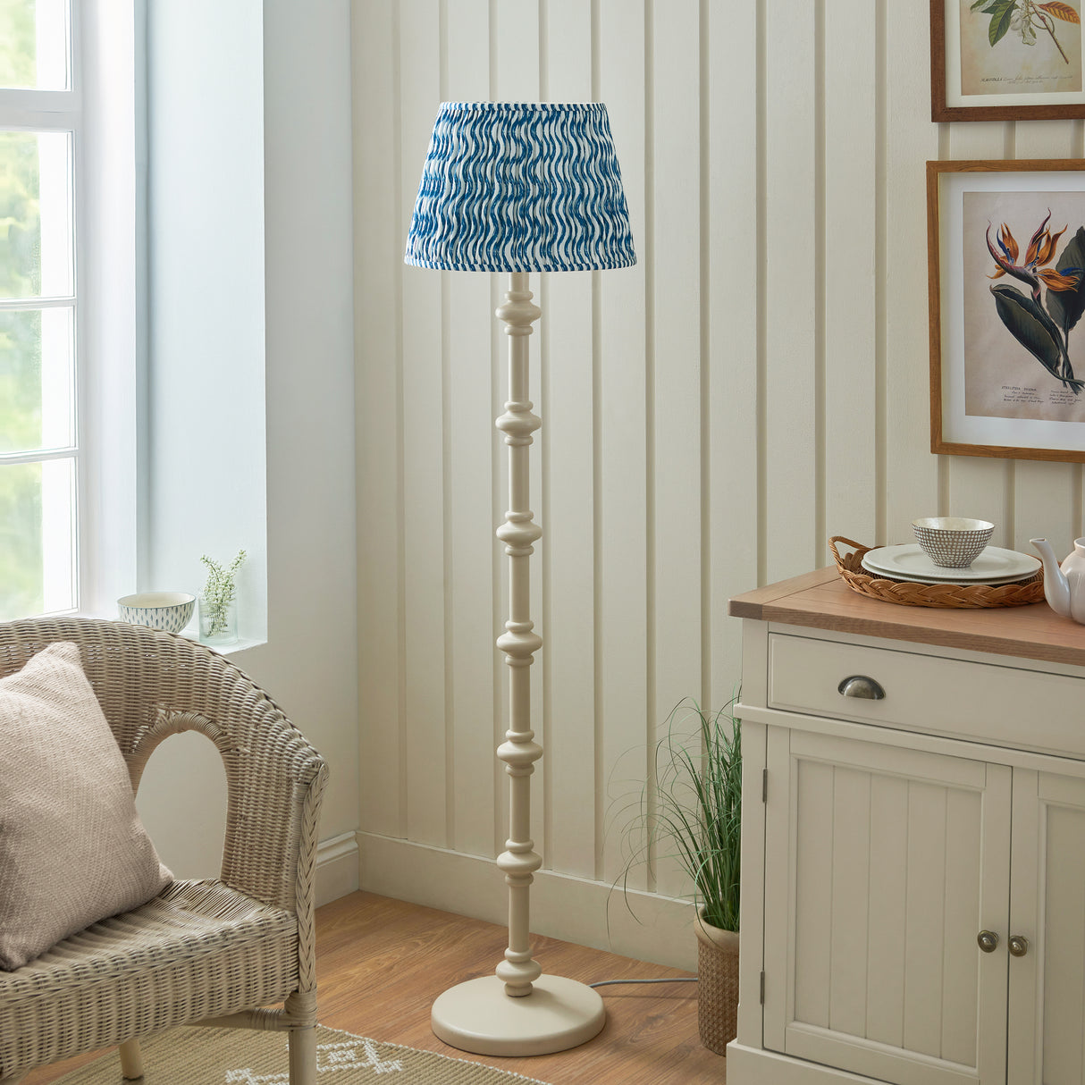 Carnaby & Ripple 40cm Marlin blue shade - Comet Lighting