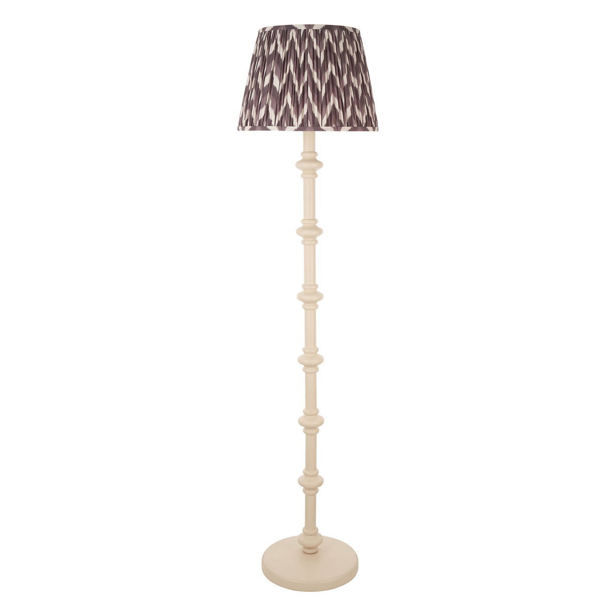 Carnaby & Zigzag 40cm Pearl grey shade - Comet Lighting