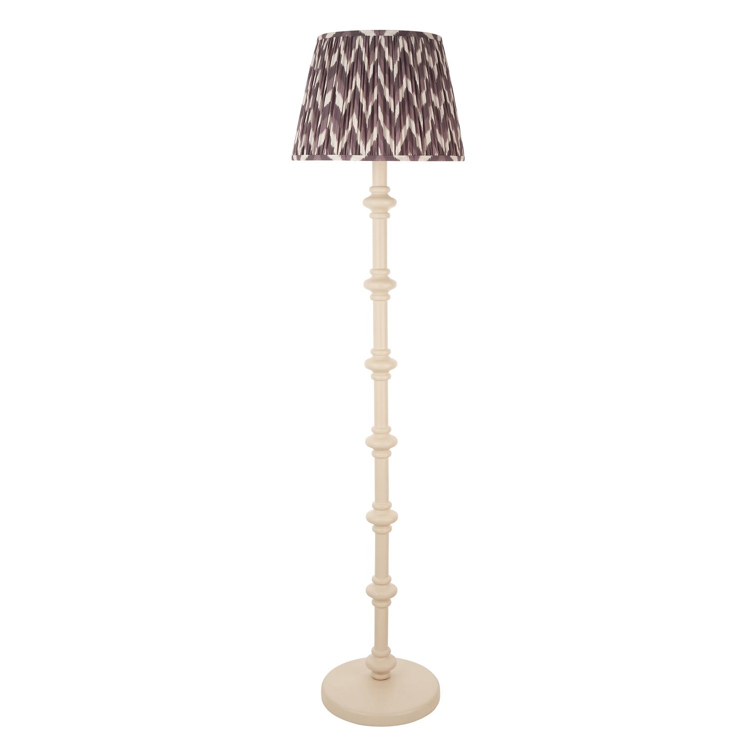 Carnaby & Zigzag 40cm Pearl grey shade - Comet Lighting