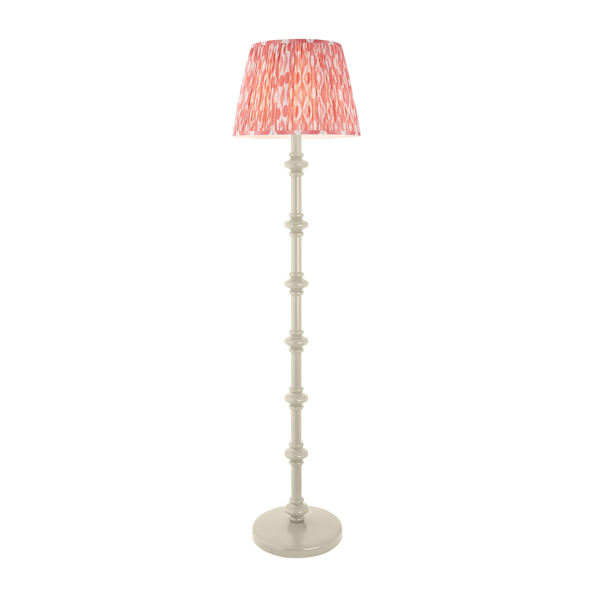 Carnaby & Ikat 40cm Coral pink shade - Comet Lighting