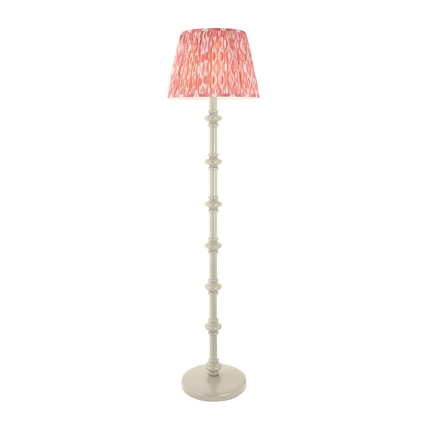 Carnaby & Ikat 40cm Coral pink shade - Comet Lighting