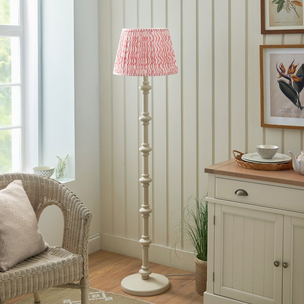Carnaby & Ripple 40cm Coral pink shade - Comet Lighting