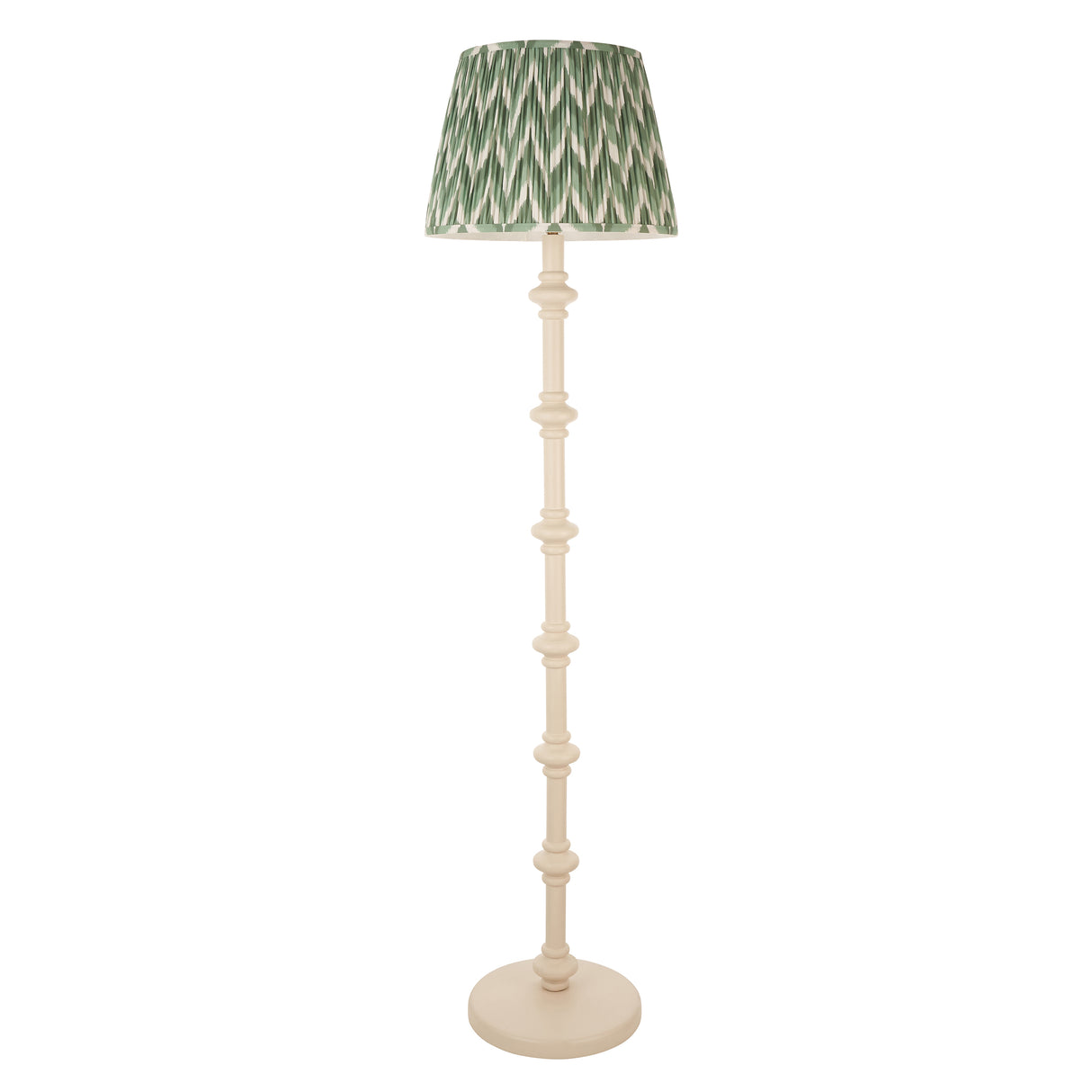 Carnaby & Zigzag 40cm Cotswold green shade - Comet Lighting