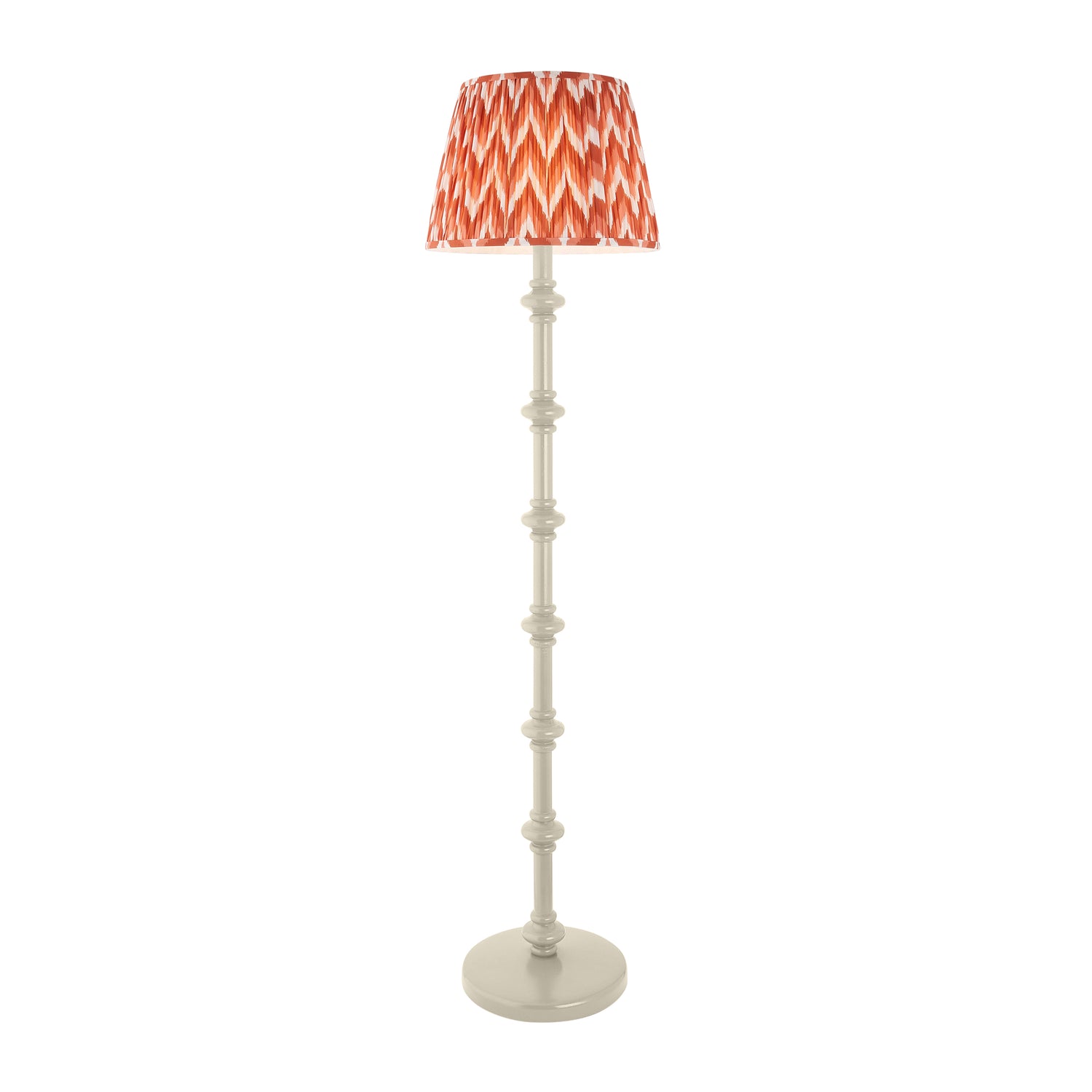 Carnaby & Zigzag 40cm Apricot orange shade - Comet Lighting