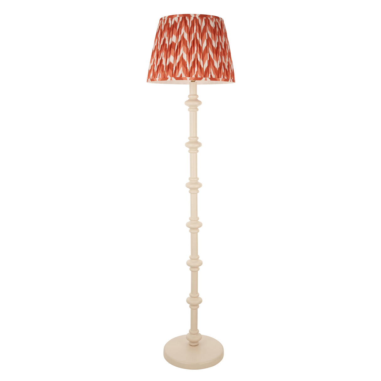 Carnaby & Zigzag 40cm Apricot orange shade - Comet Lighting