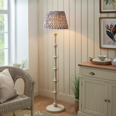 Carnaby & Ikat 40cm Pearl grey shade - Comet Lighting