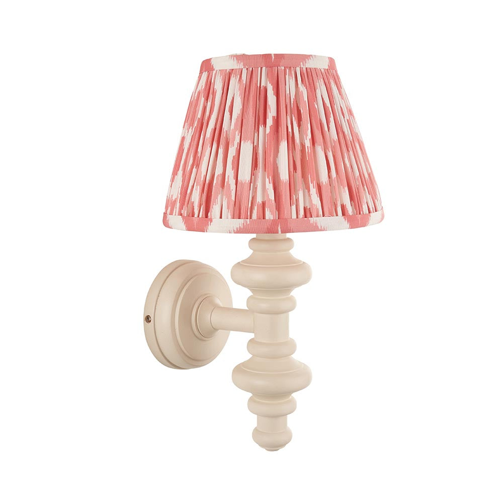 Carnaby & Ikat 20cm Coral pink shade - Comet Lighting