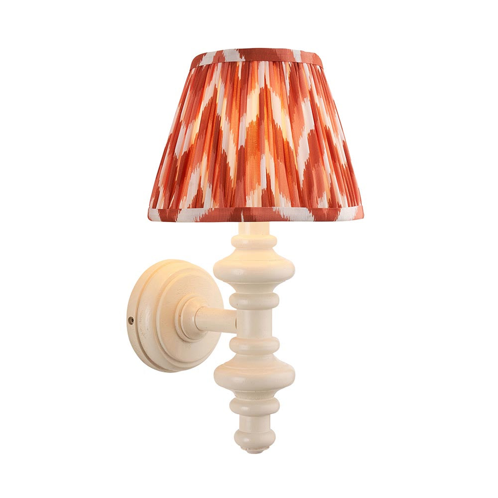 Carnaby & Zigzag 20cm Apricot orange shade - Comet Lighting