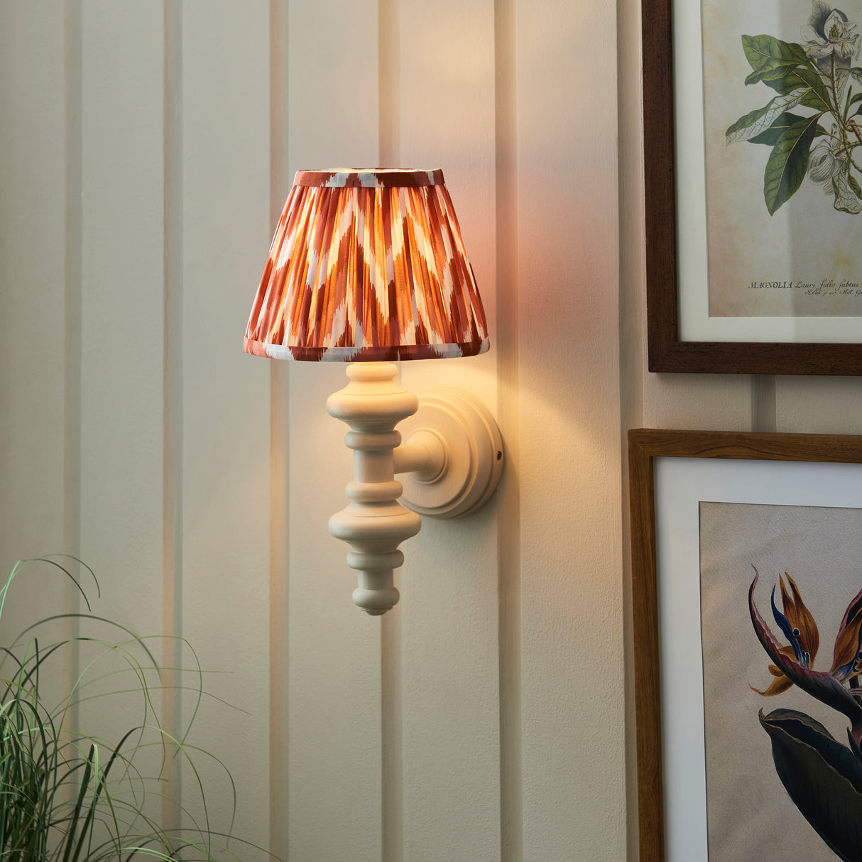 Carnaby & Zigzag 20cm Apricot orange shade - Comet Lighting