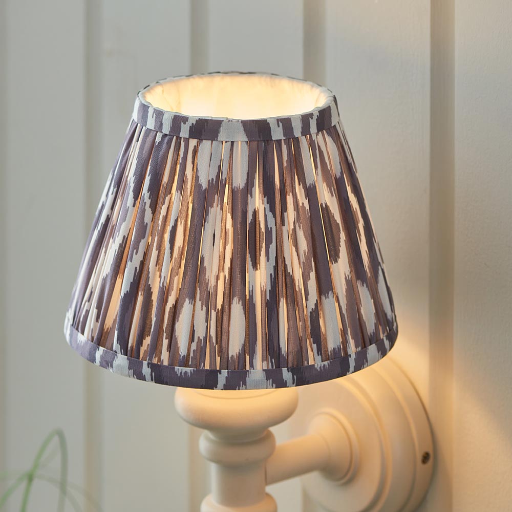 Carnaby & Ikat 20cm Pearl grey shade - Comet Lighting