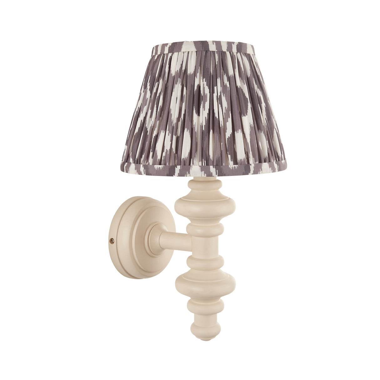 Carnaby & Ikat 20cm Pearl grey shade - Comet Lighting