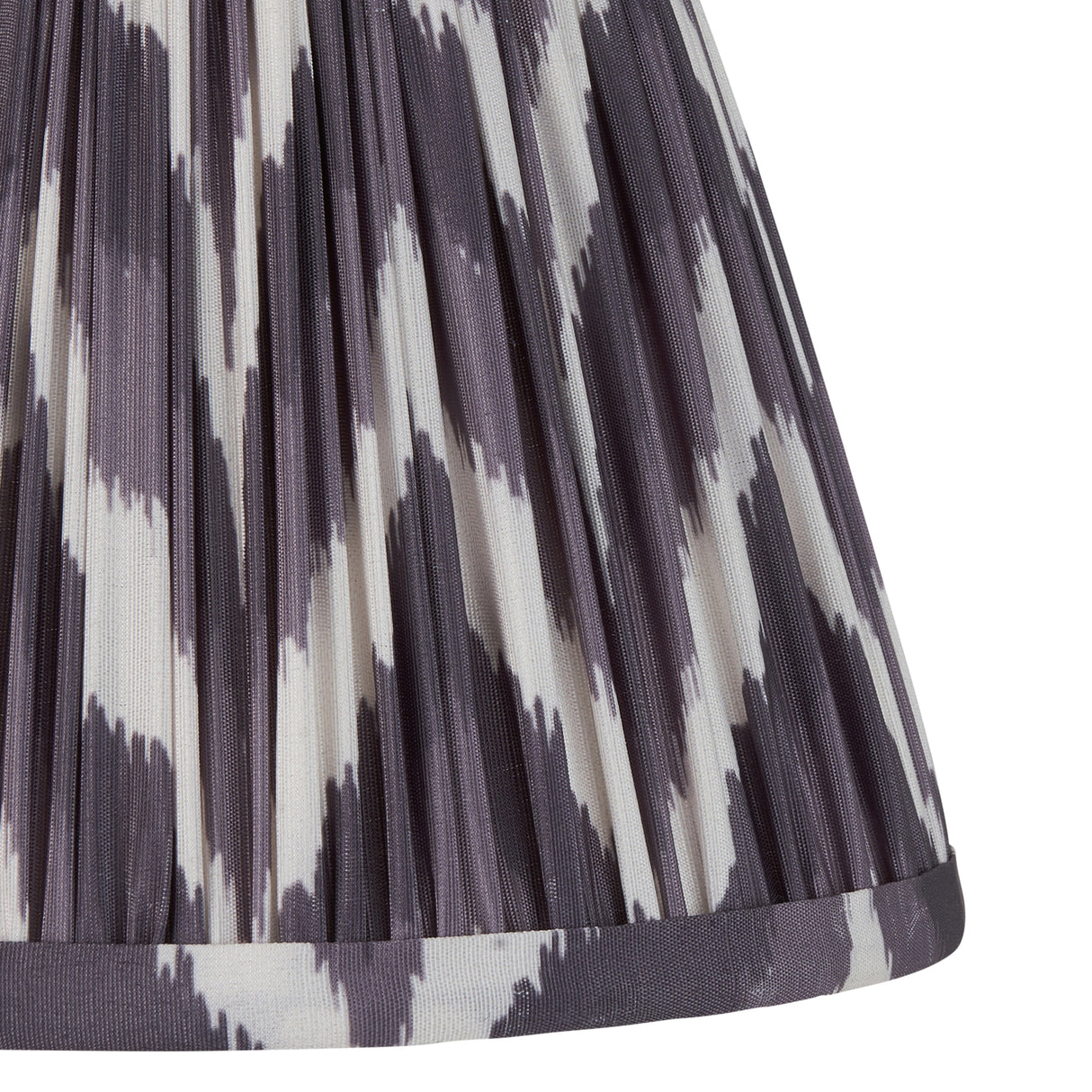 Wooden Carnaby & Zigzag 20cm Pearl grey shade - Comet Lighting