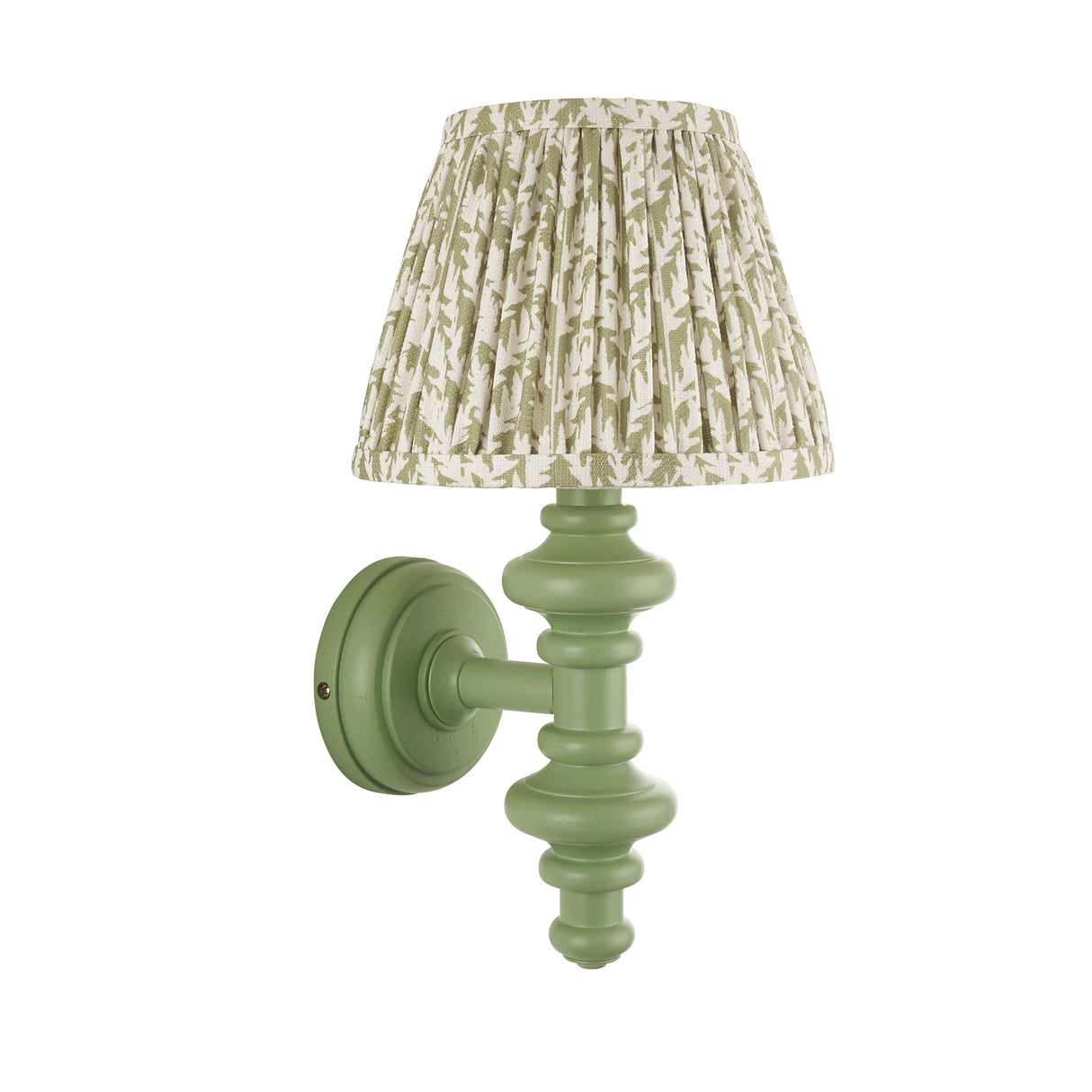 Wooden Carnaby & Leaf 20cm Herb garden green shade - Comet Lighting