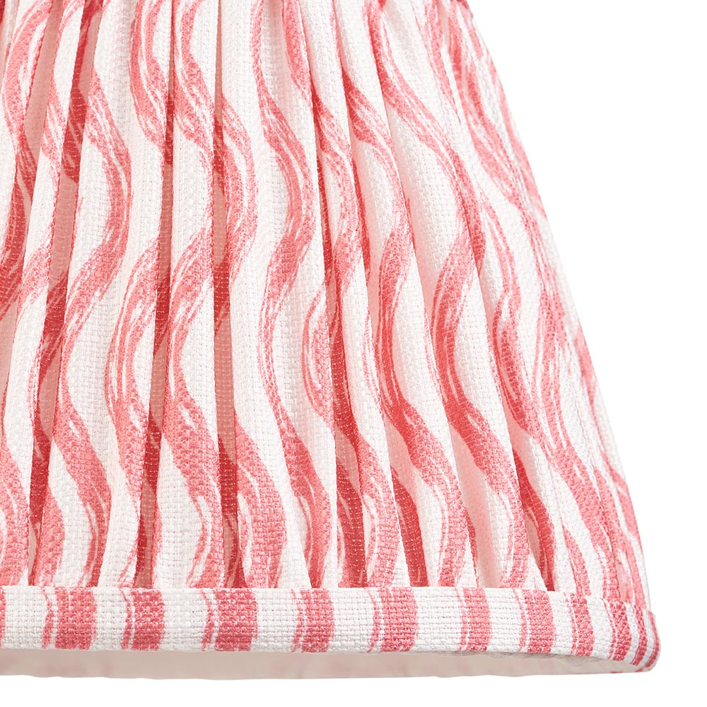 Carnaby & Ripple 20cm Wall Satin marlin blue paint & coral pink fabric