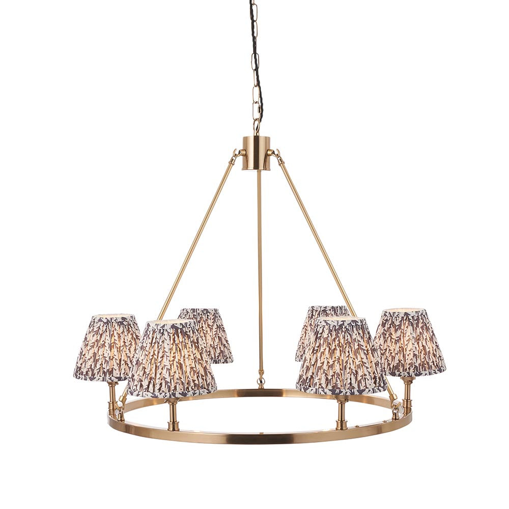 Chester & Leaf 16cm Pearl grey shade - Comet Lighting