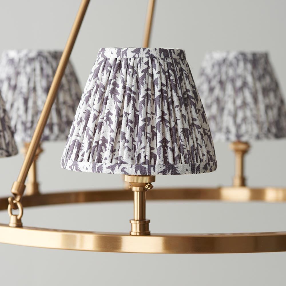 Chester & Leaf 16cm Pearl grey shade - Comet Lighting