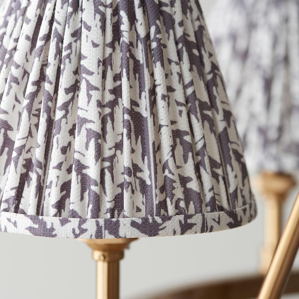 Chester & Leaf 16cm Pearl grey shade - Comet Lighting