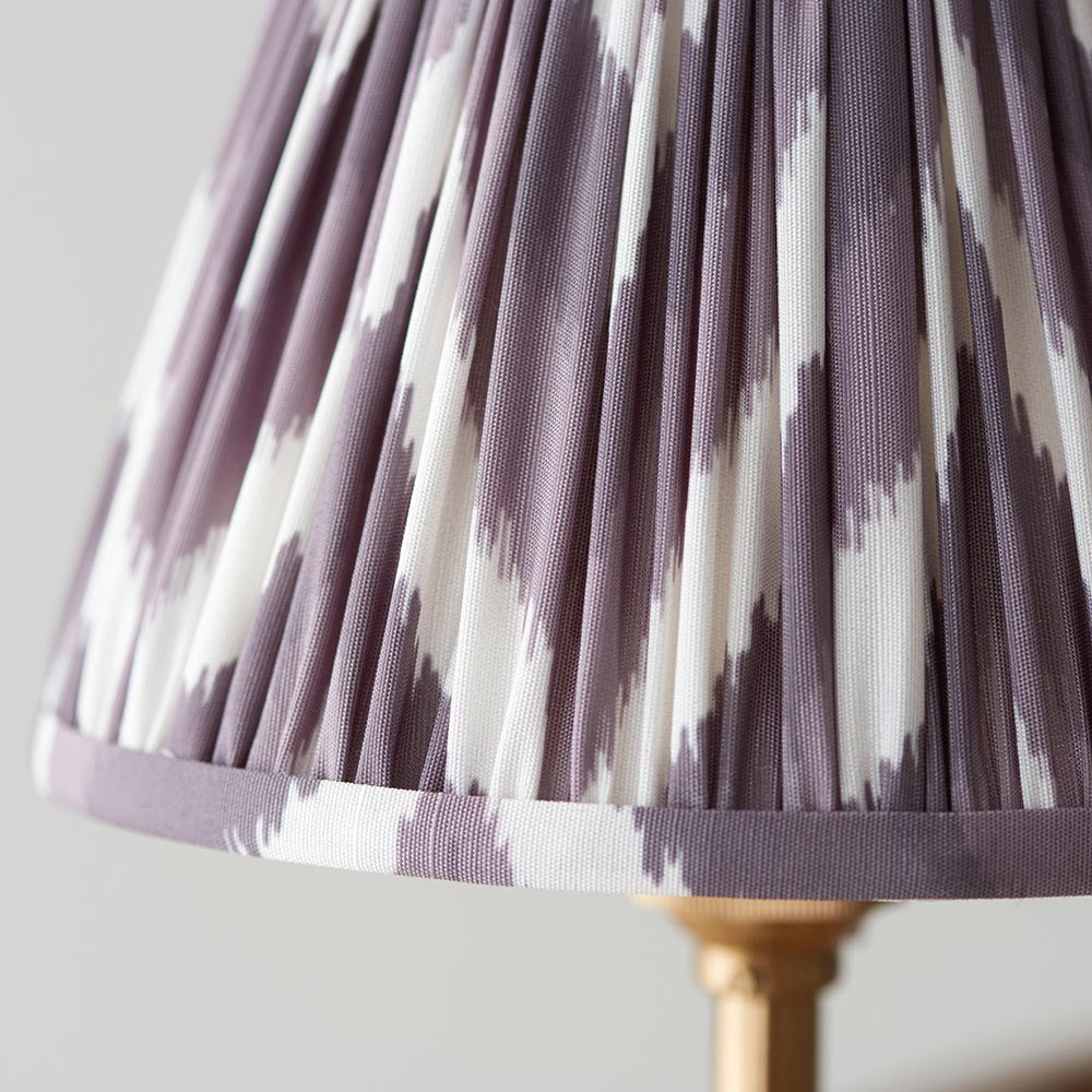 Chester & Zigzag 16cm Pearl grey shade - Comet Lighting