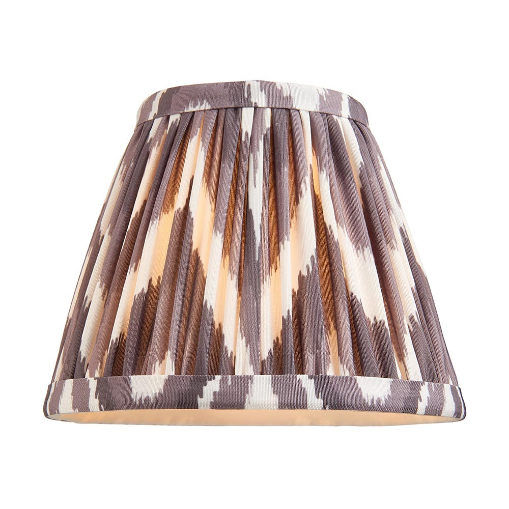 Chester & Zigzag 16cm Pearl grey shade - Comet Lighting