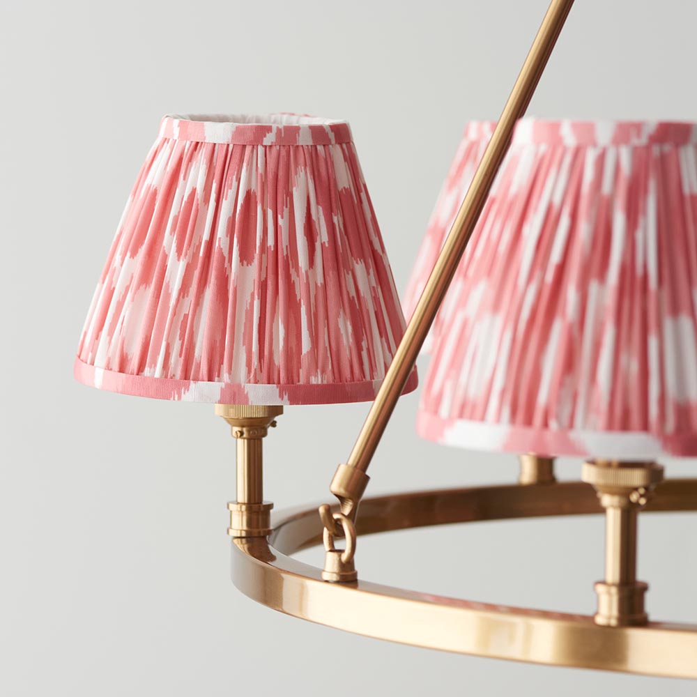 Chester & Ikat 16cm Coral pink shade - Comet Lighting