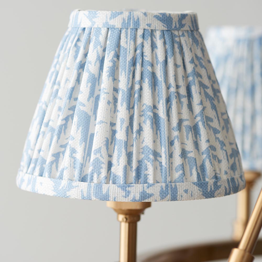 Chester & Leaf 16cm Shell bay blue shade - Comet Lighting