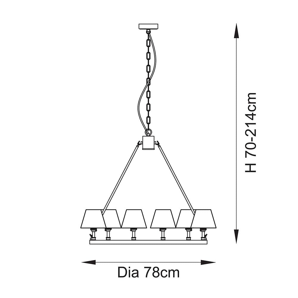 Chester & Leaf 16cm Shell bay blue shade - Comet Lighting