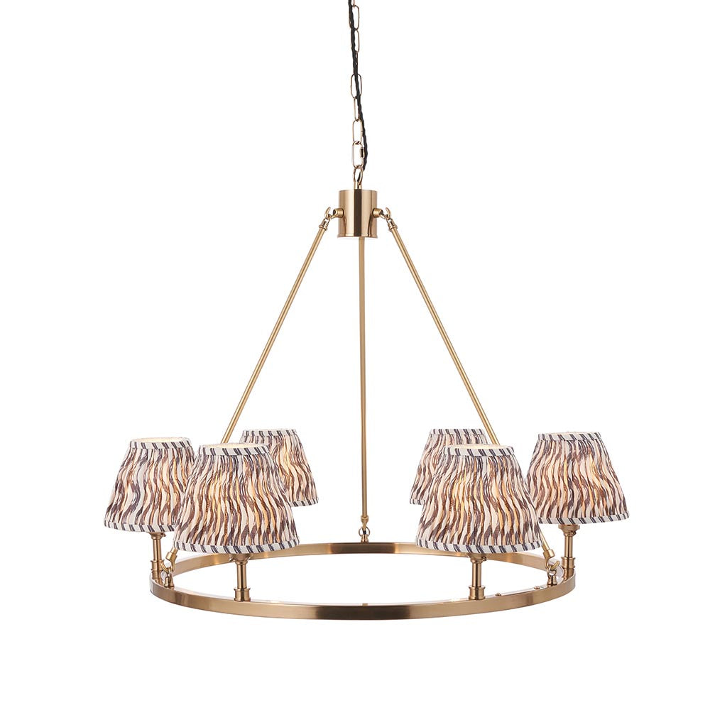 Chester & Ripple 16cm Pearl grey shade - Comet Lighting