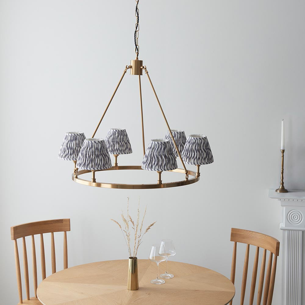 Chester & Ripple 16cm Pearl grey shade - Comet Lighting