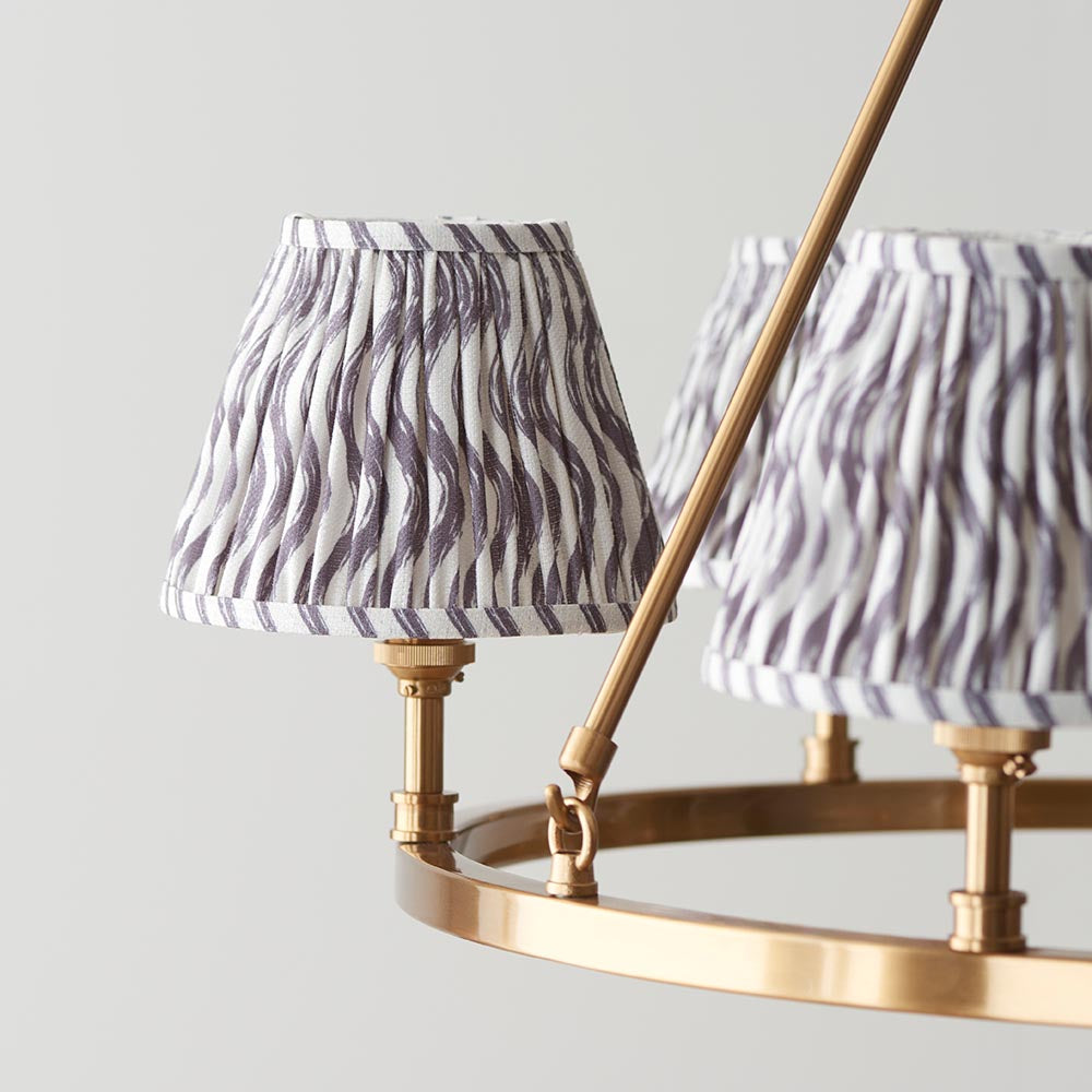 Chester & Ripple 16cm Pearl grey shade - Comet Lighting