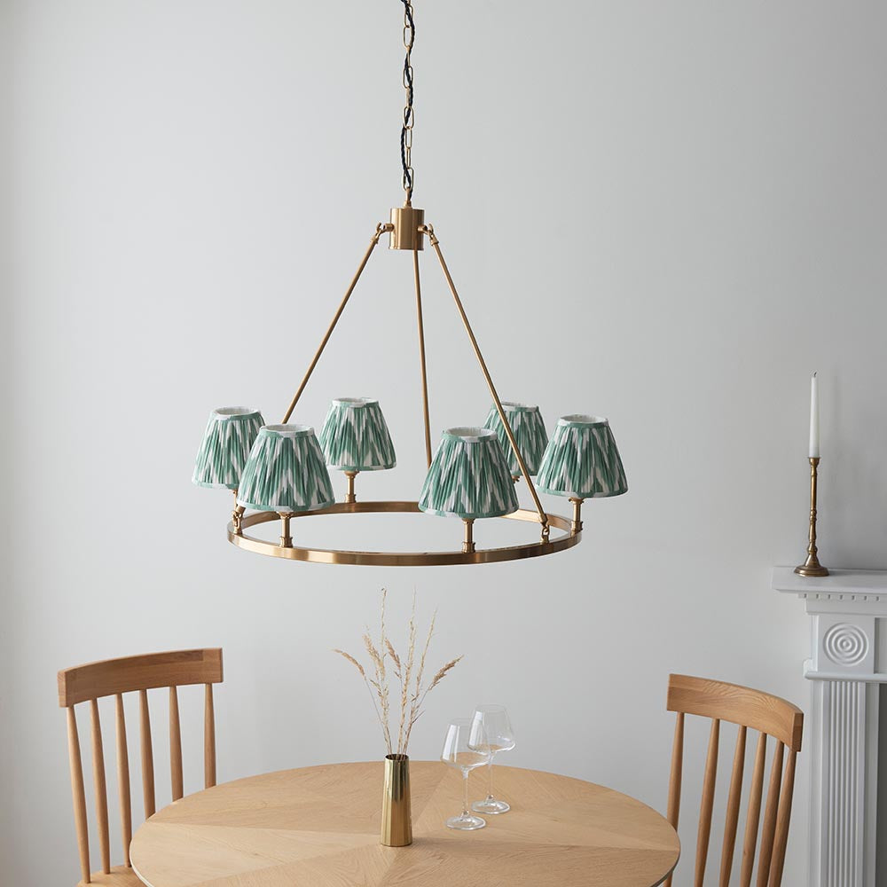 Chester & Zigzag 16cm Cotswold green shade