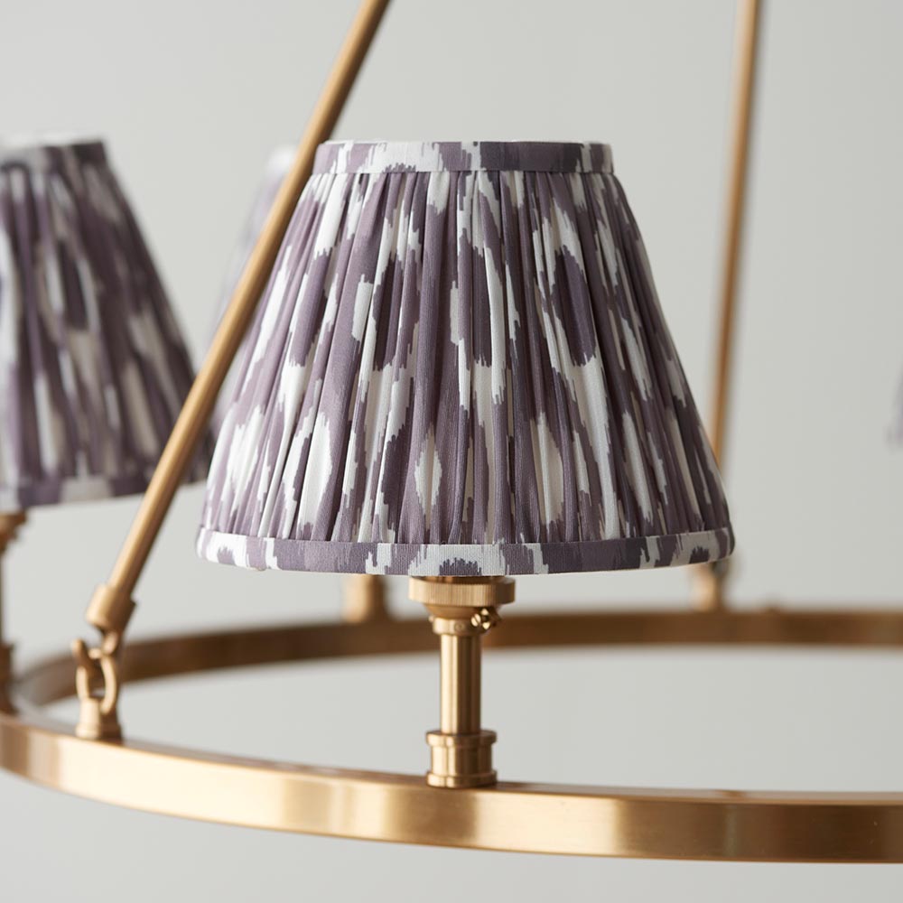 Chester & Ikat 16cm Pearl grey shade - Comet Lighting