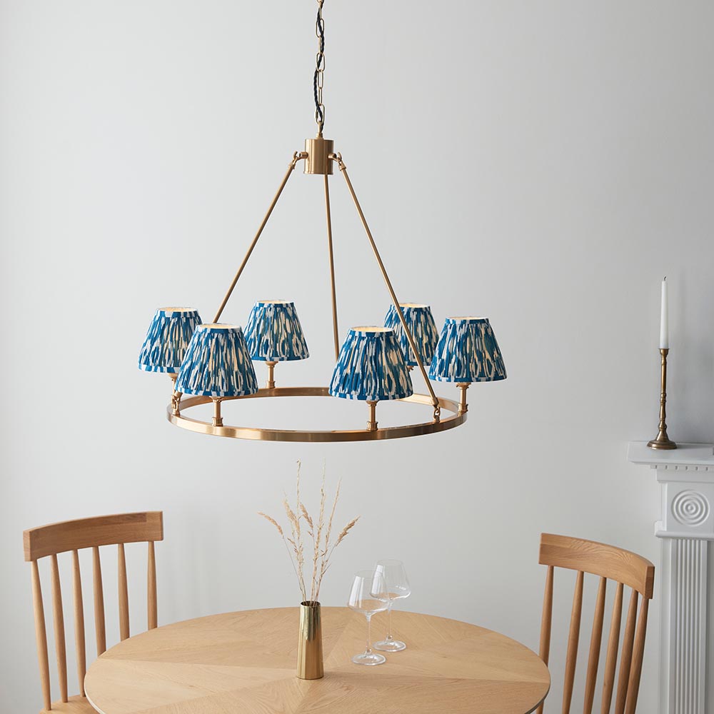 Chester & Ikat 16cm Marlin blue shade - Comet Lighting