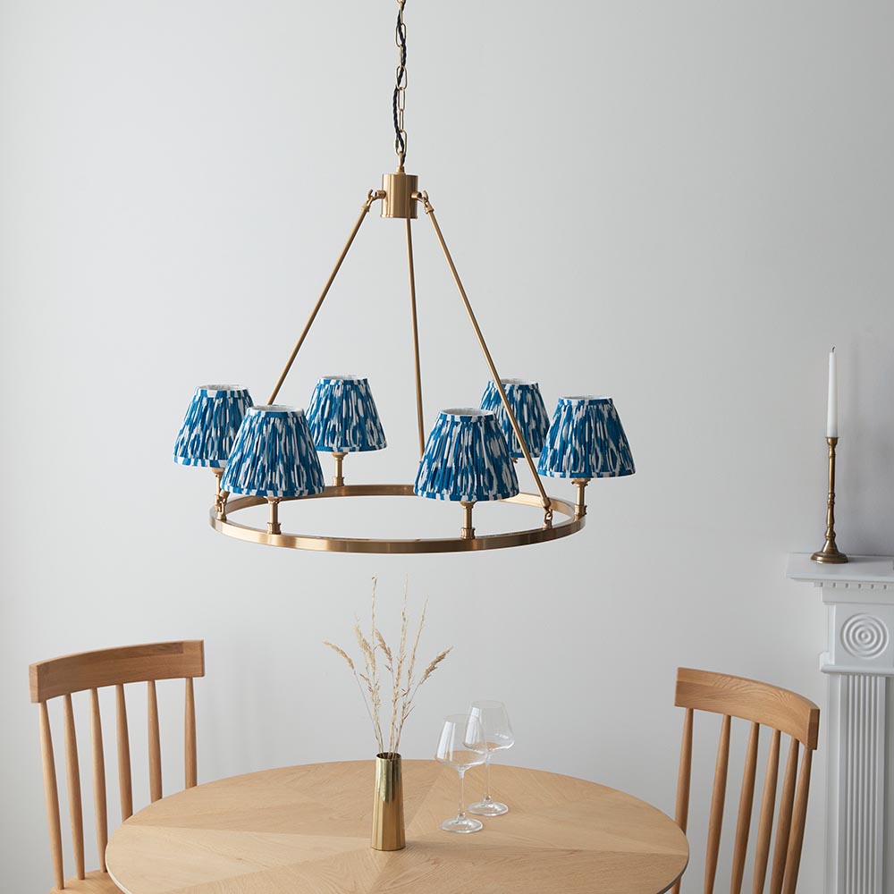 Chester & Ikat 16cm Marlin blue shade - Comet Lighting