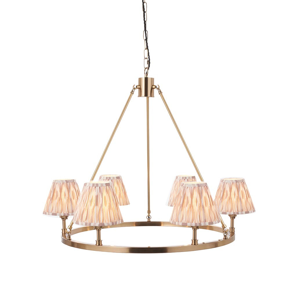 Chester & Ikat 16cm Neutral shade - Comet Lighting